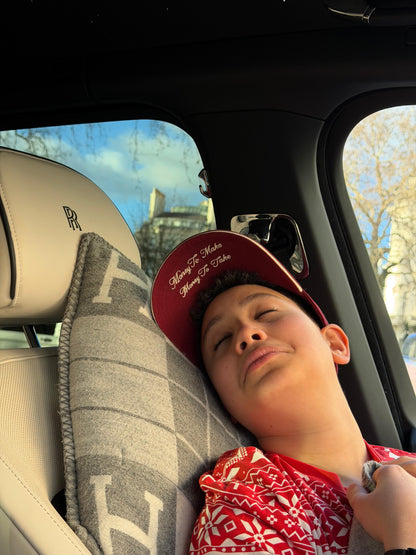 'Money To Take' Burgundy Hat